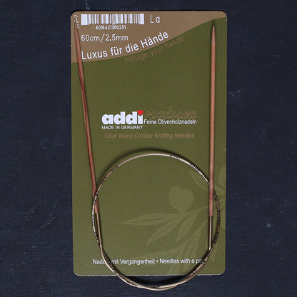 Addi Olive Wood 2,5 mm 60 cm Zeytin Ağacı Misinalı Örgü Şişi - 575-7