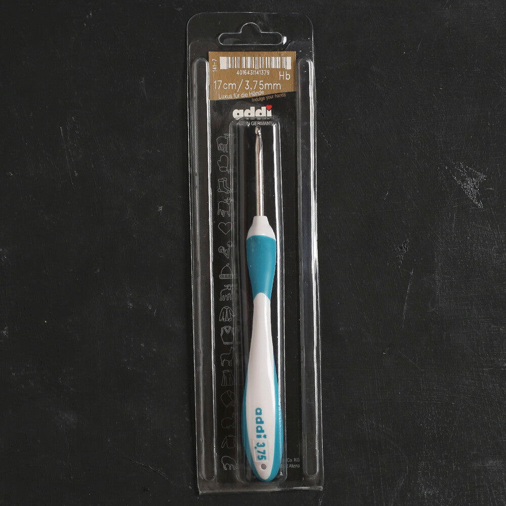Addi Swing Maxi 3,75 Mm 17 Cm Turkuaz Ergonomik Yün Tığ - 141-7