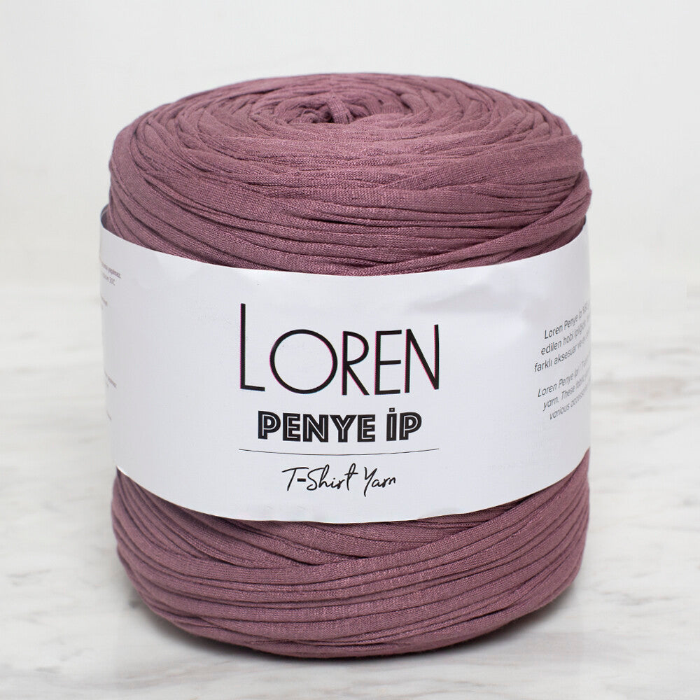 Loren Penye Kumaş El Örgü İpi Gül Kurusu - 81