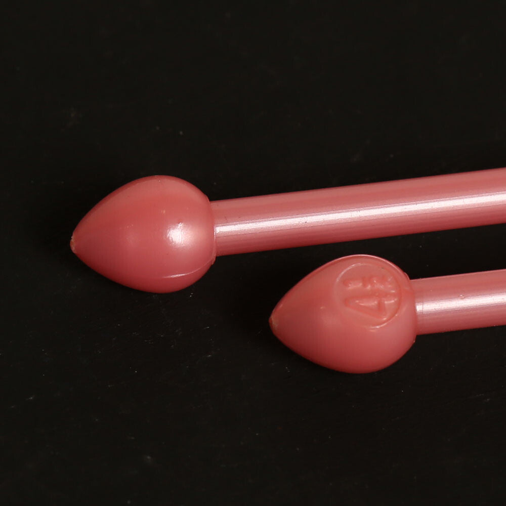 Pony Pearl  4.50 mm 35 cm Pembe Plastik Şiş - 33629