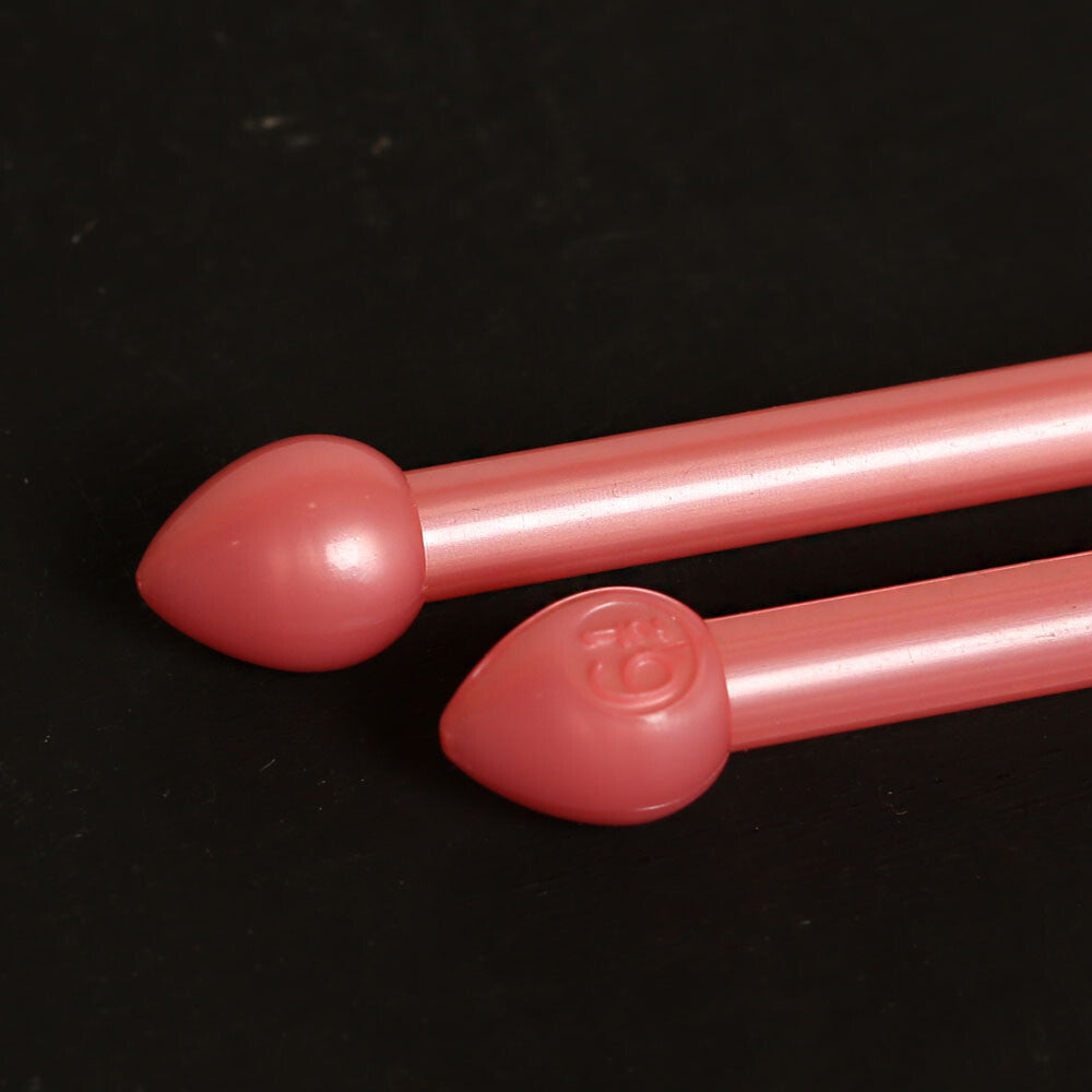 Pony Pearl  6.50 mm 35 cm Pembe Plastik Şiş - 33633