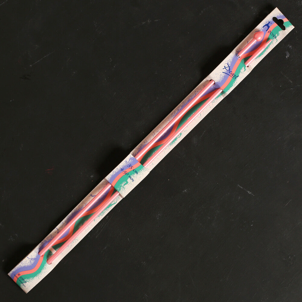 Pony Pearl  4.50 mm 35 cm Pembe Plastik Şiş - 33629