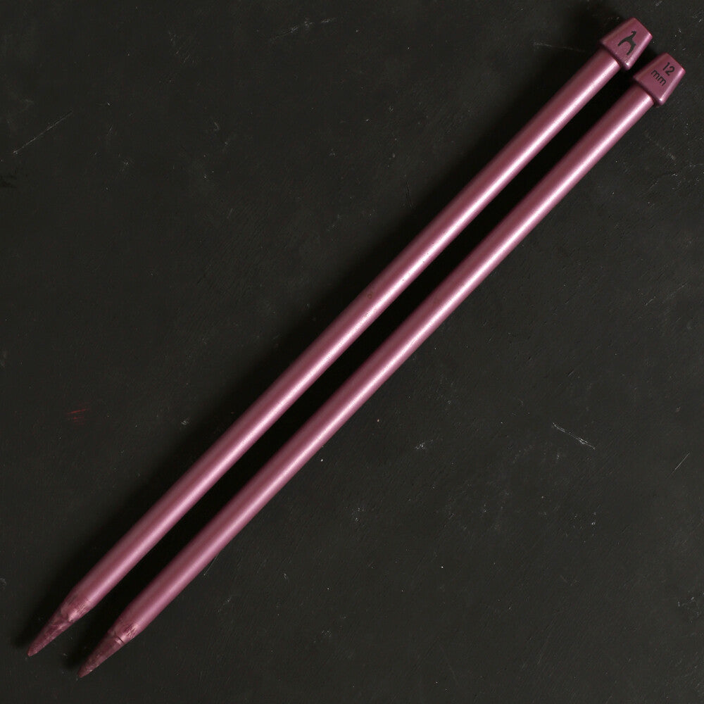 Pony Pearl 12 mm 35 cm  Mor Plastik Şiş - 33640