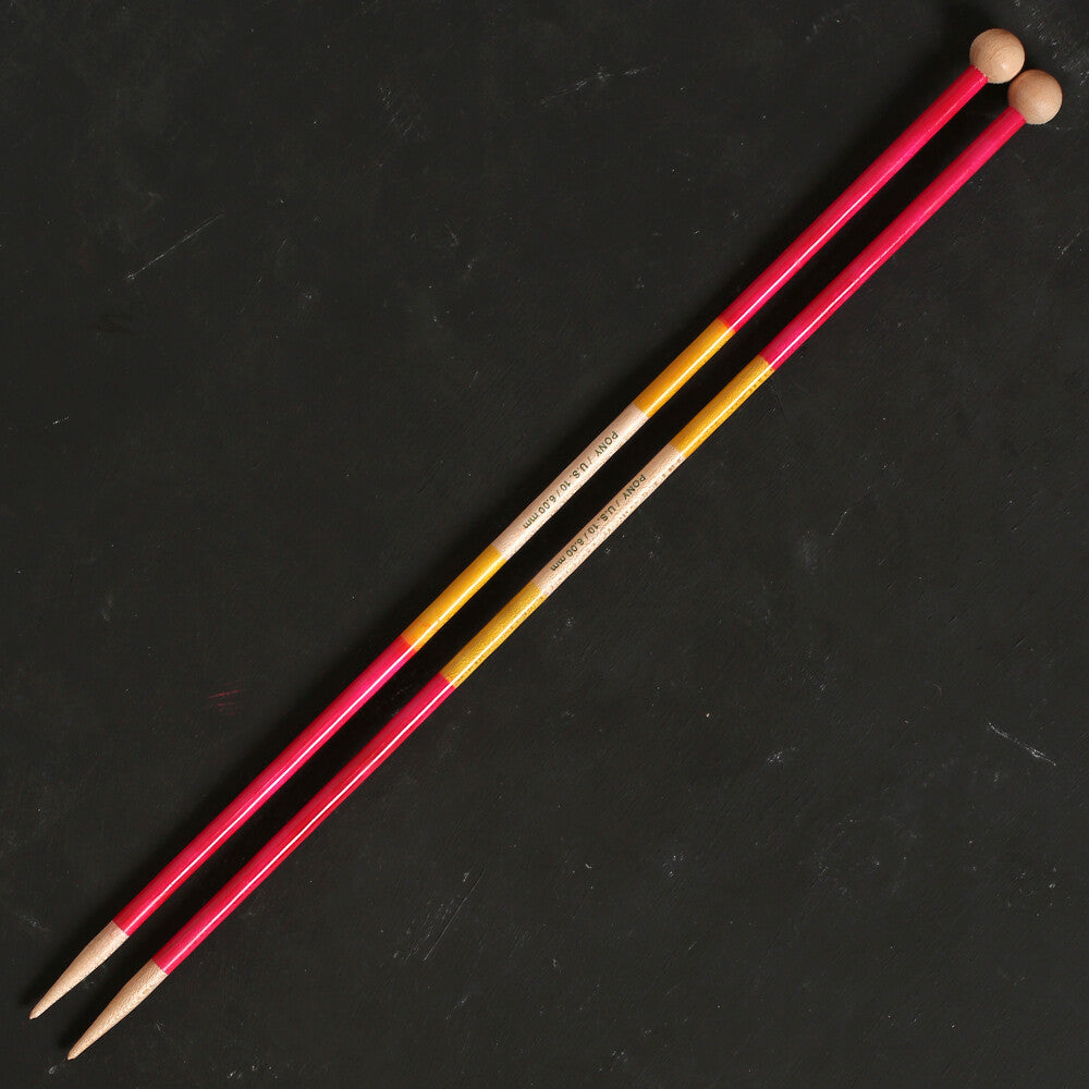 Pony Flair 6 mm 35 cm Akçaağaç Örgü Şişi - 67449