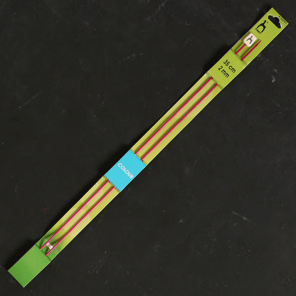 Pony Colour 2 mm 35 cm Fuşya Alüminyum Örgü Şişi - 33701