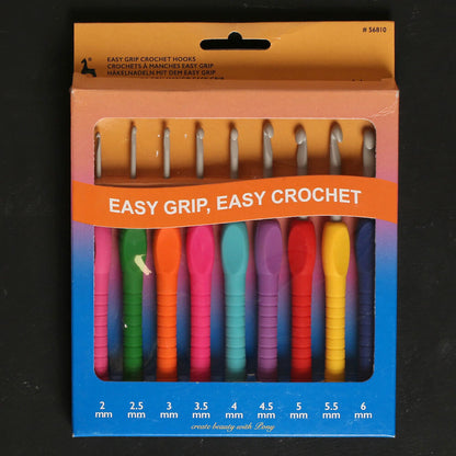 Pony Easy Grip 14 cm 9'lu Yumuşak Saplı Yün Tığ Seti - 56810