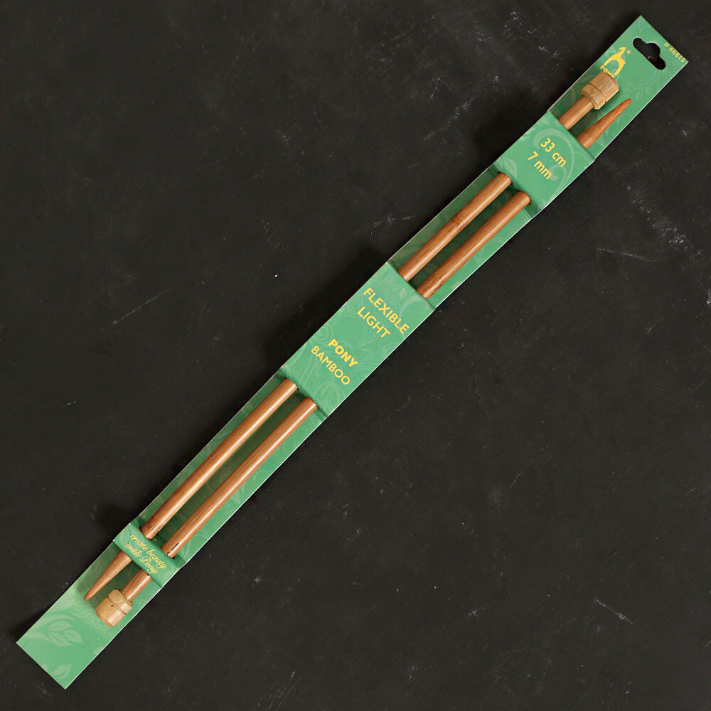 Pony Bamboo 7 mm 33 cm Bambu Örgü Şişi - 66815