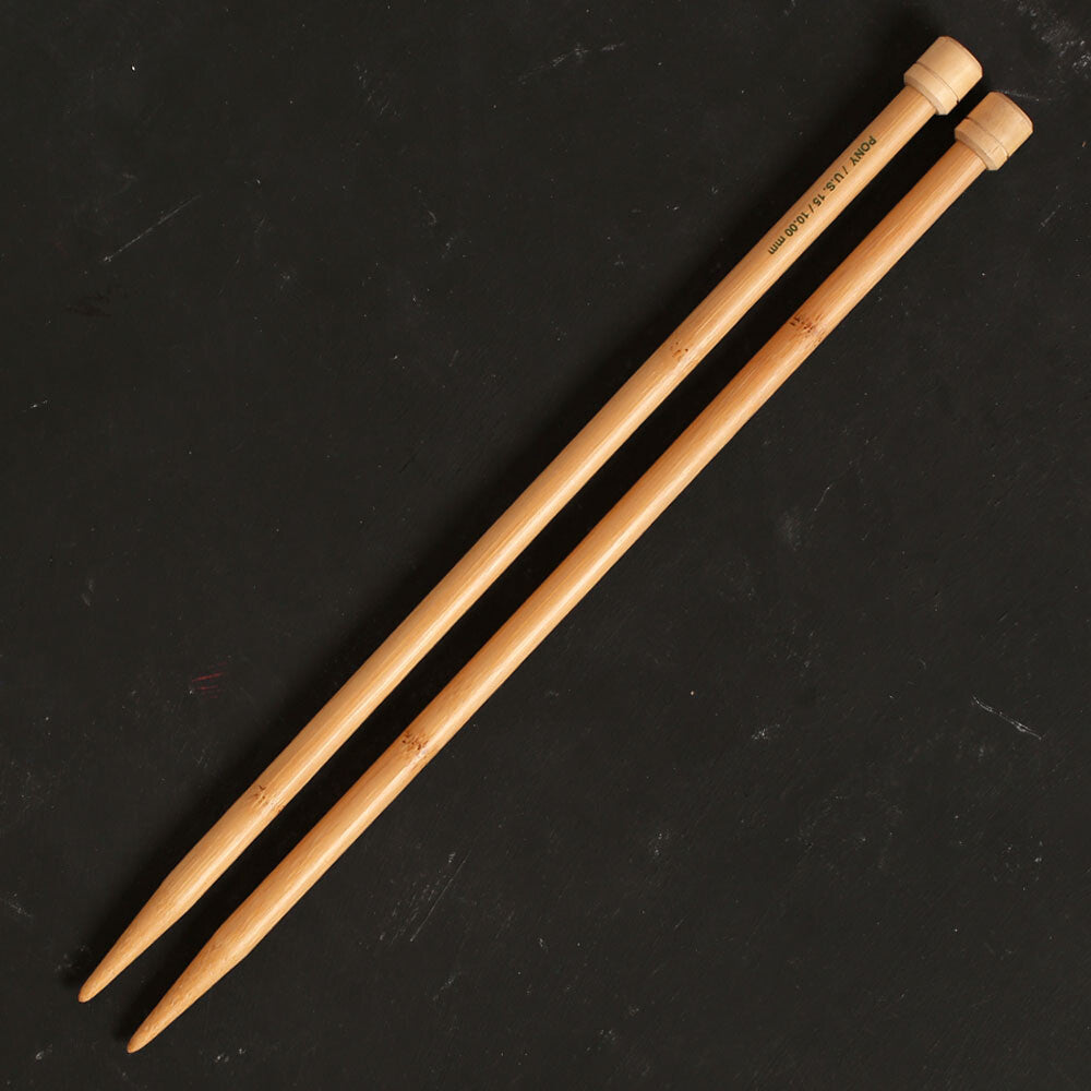 Pony Bamboo 10 mm 33 cm Bambu Örgü Şişi - 66819