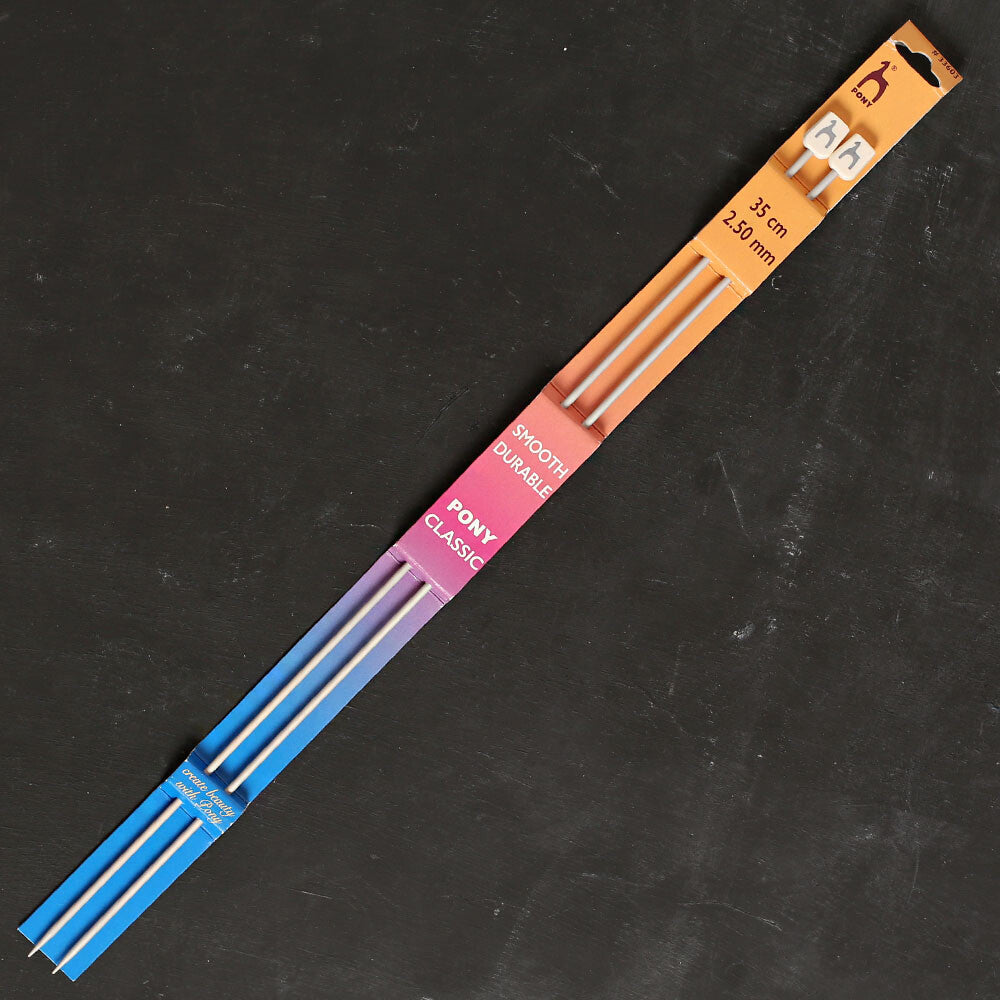 Pony 2.5 mm 35 cm Alüminyum Örgü Şişi - 33603