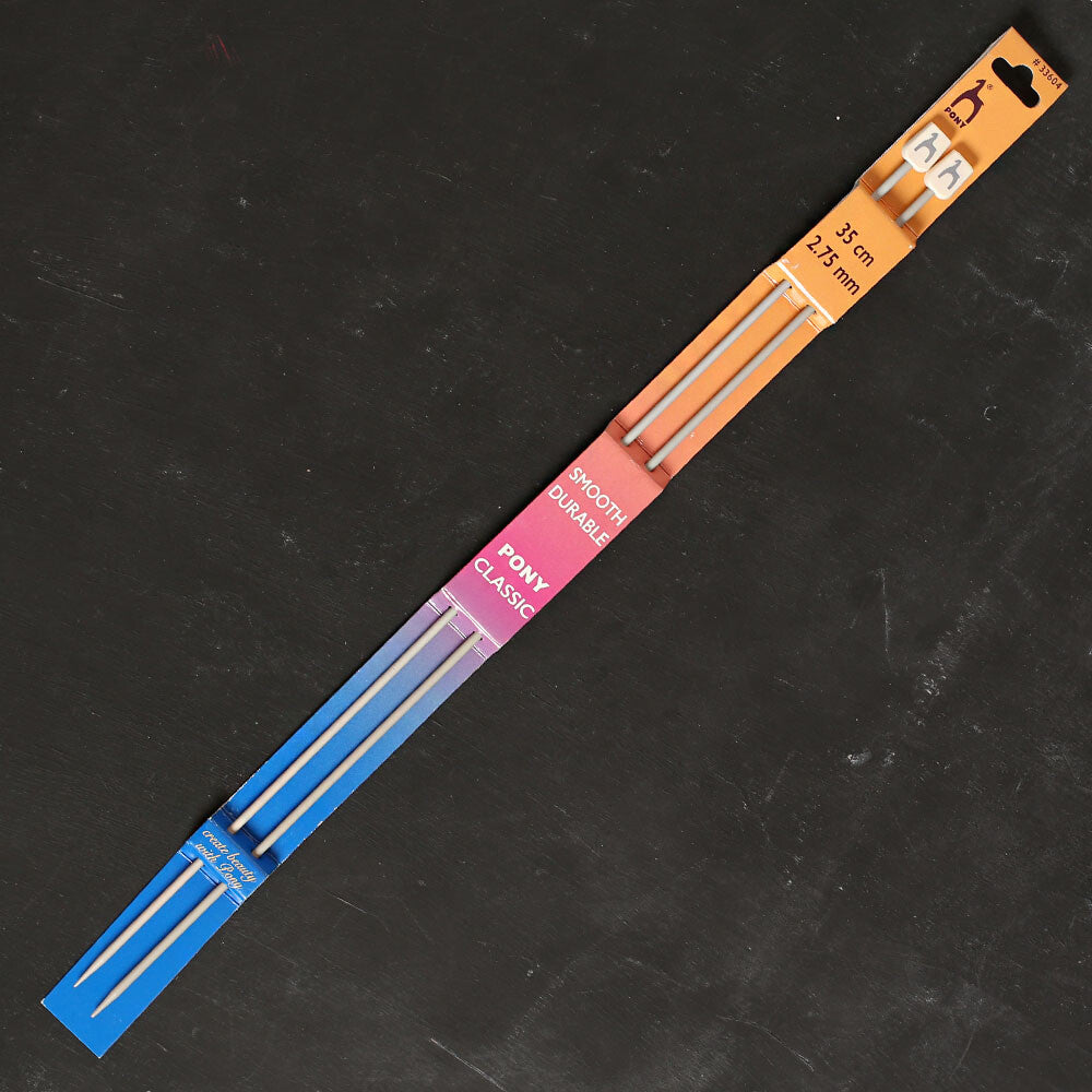Pony 2.75 mm 35 cm Alüminyum Örgü Şişi - 33604