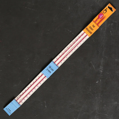 Pony Measure 2 mm 35 cm Kırmızı Cetvelli Alüminyum Örgü Şişi - 34501