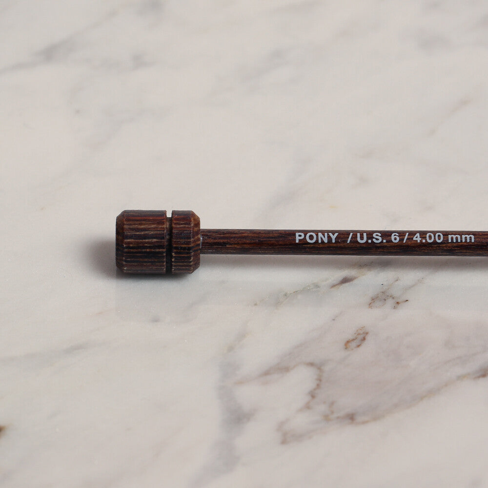 Pony perfect 40 cm 4 mm Ahşap Örgü Şişi - 42009