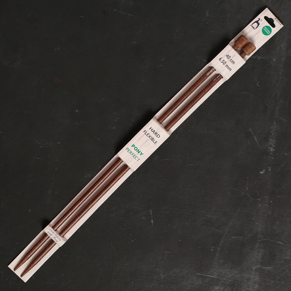 Pony perfect 40 cm 6.50 mm Ahşap Örgü Şişi - 42014