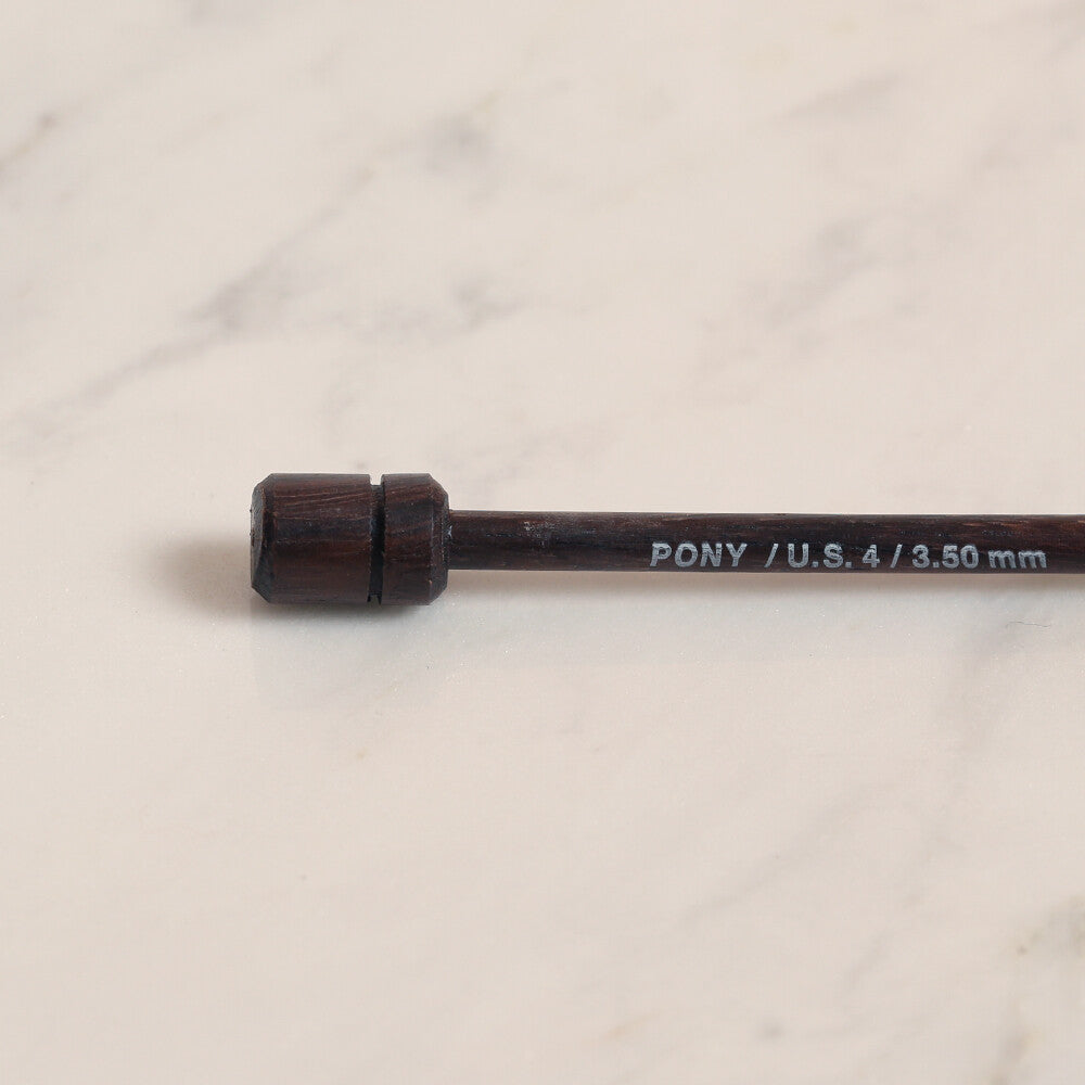Pony Rosewood 3.5 mm 35 cm Gül Ağacı Örgü Şişi - 33807