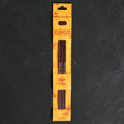 Pony Rosewood 5'li 3 mm 20 cm Gül Ağacı Çorap Şişi - 36806
