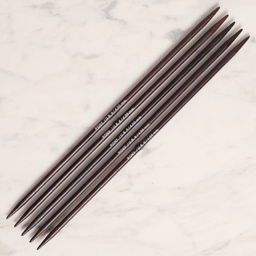 Pony Rosewood 5'li 4 mm 20 cm Gül Ağacı Çorap Şişi - 36810