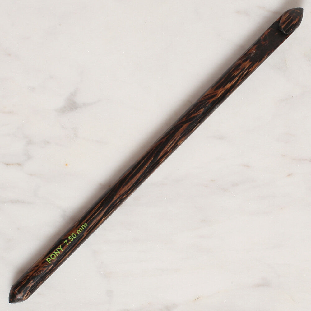 Pony Palm 7.5 mm 15 cm Ahşap Yün Tığ - 41508