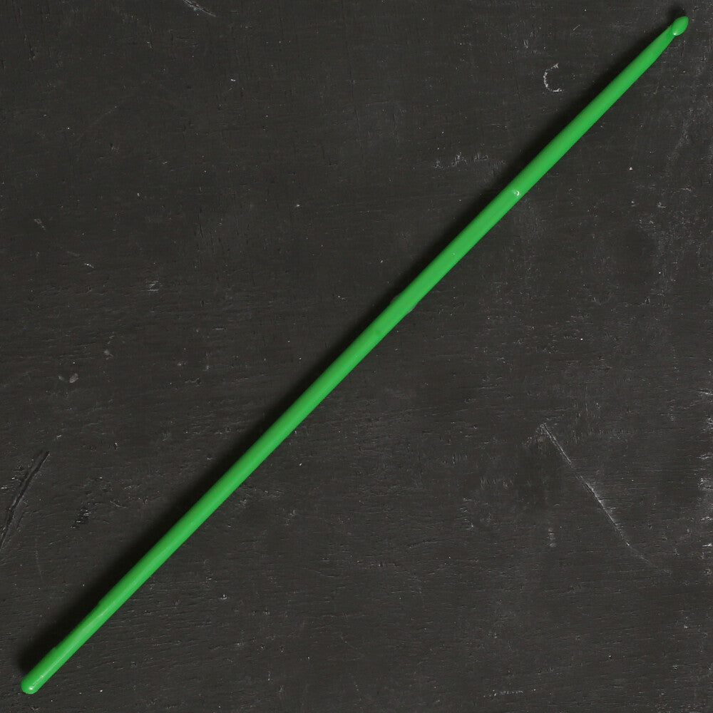 Pony Colour 2.5 mm 15 cm Yeşil Yün Plastik Tığ - 44356