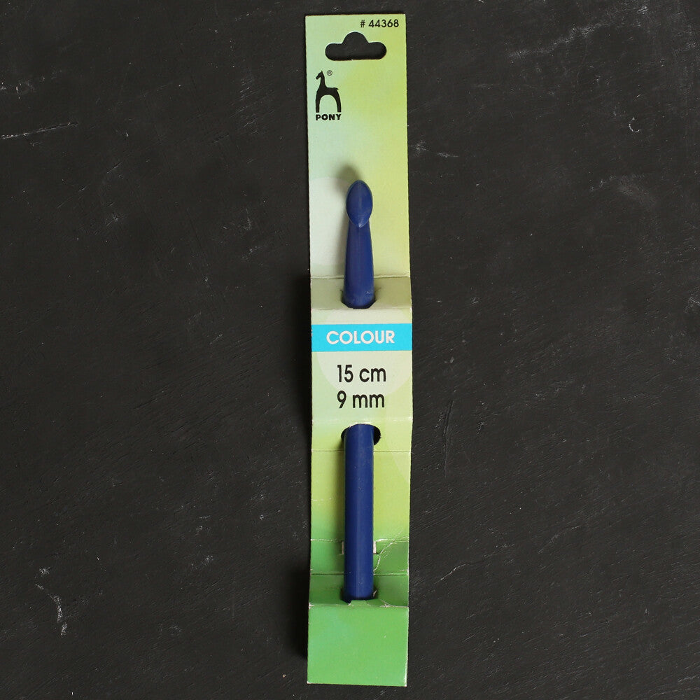 Pony Colour 9 mm 15 cm Lacivert Plastik Yün Tığ - 44368