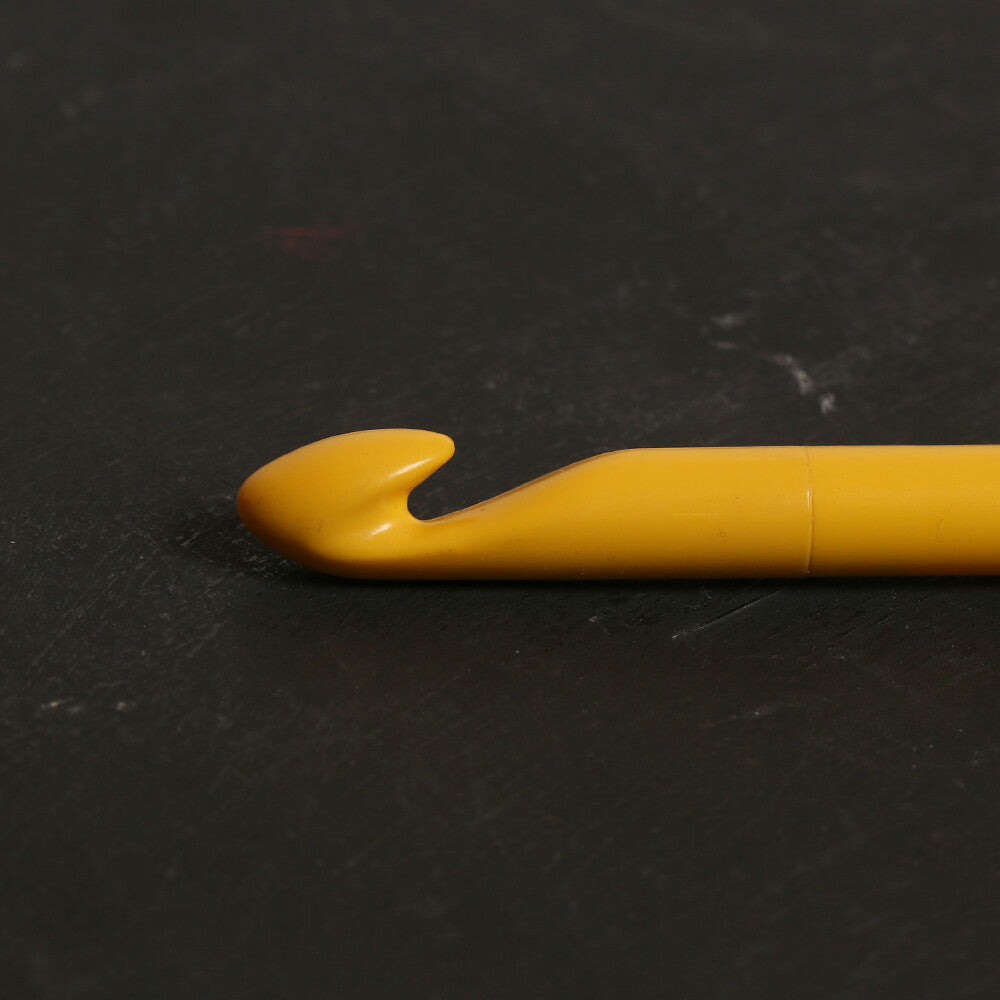 Pony Colour 12 mm 17 cm Sarı Plastik Yün Tığ - 44370