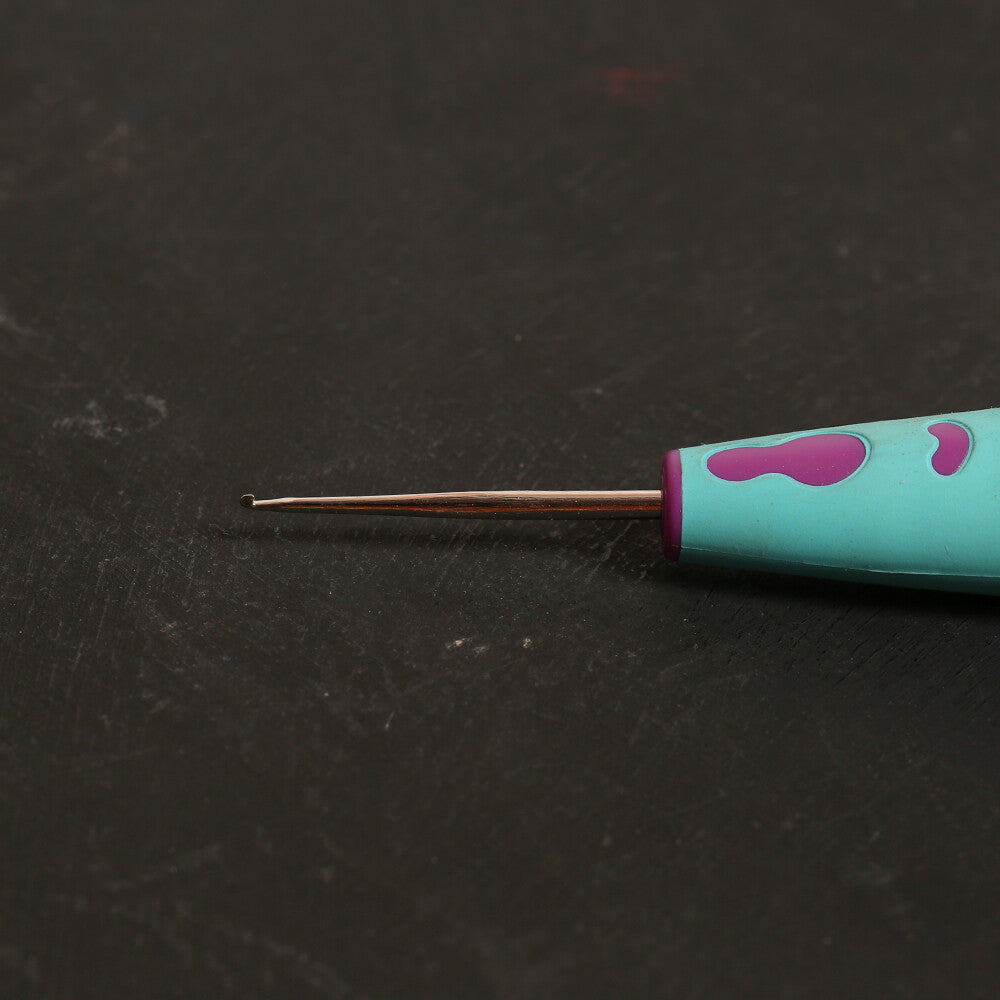 Pony No:17 0.75 mm 13 cm Çelik Uçlu Ergonomik Saplı Dantel Tığ - 59602