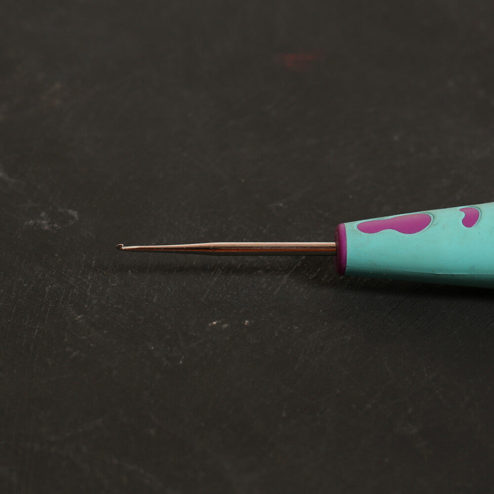 Pony 13 cm 0.60 mm Çelik Uçlu Ergonomik Saplı Dantel Tığ - 59701