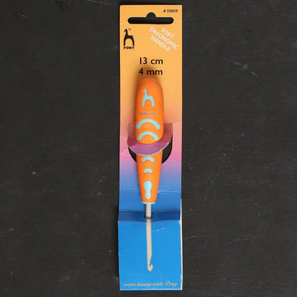 Pony 4 mm 13 cm Ergonomik Saplı Alüminyum Yün Tığ - 59809