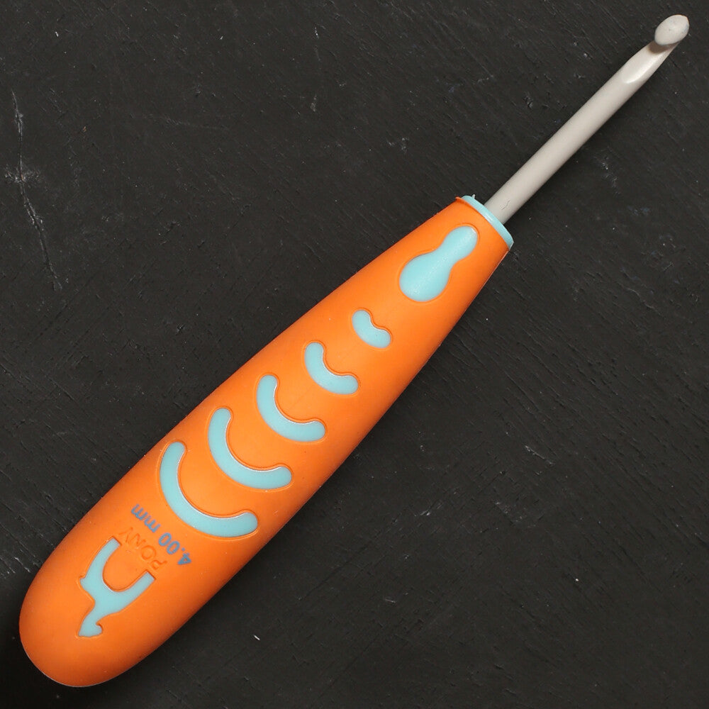 Pony 4 mm 13 cm Ergonomik Saplı Alüminyum Yün Tığ - 59809