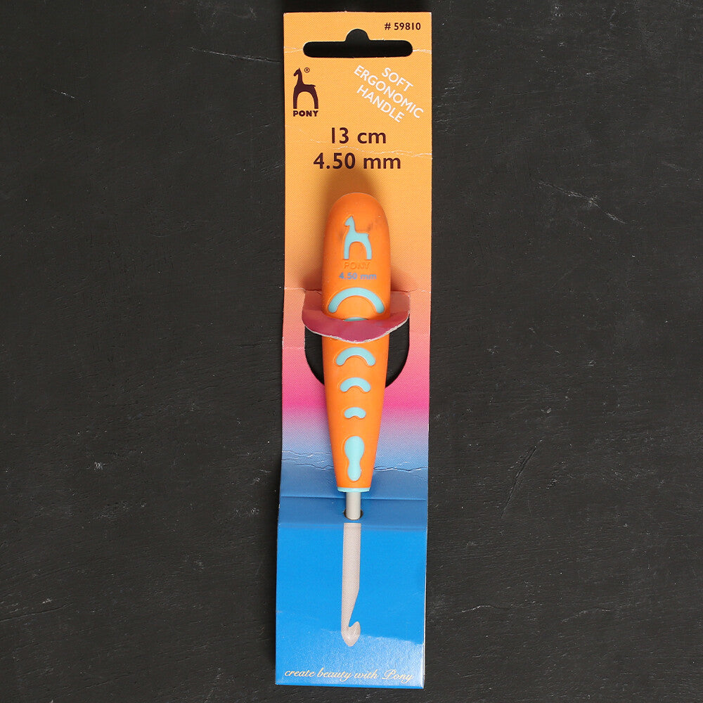 Pony 4.5 mm 13 cm Ergonomik Saplı Alüminyum Yün Tığ - 59810