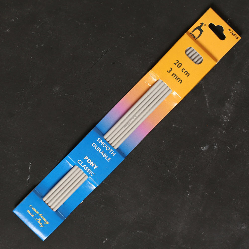 Pony 5'li 3 mm 20 cm Alüminyum Çorap Şişi - 36616