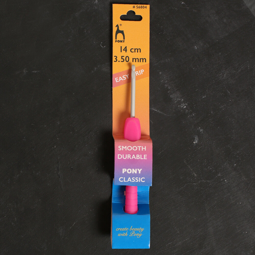 Pony Easy Grip 3.5 mm 14 cm Fuşya Yumuşak Saplı Yün Tığ - 56804