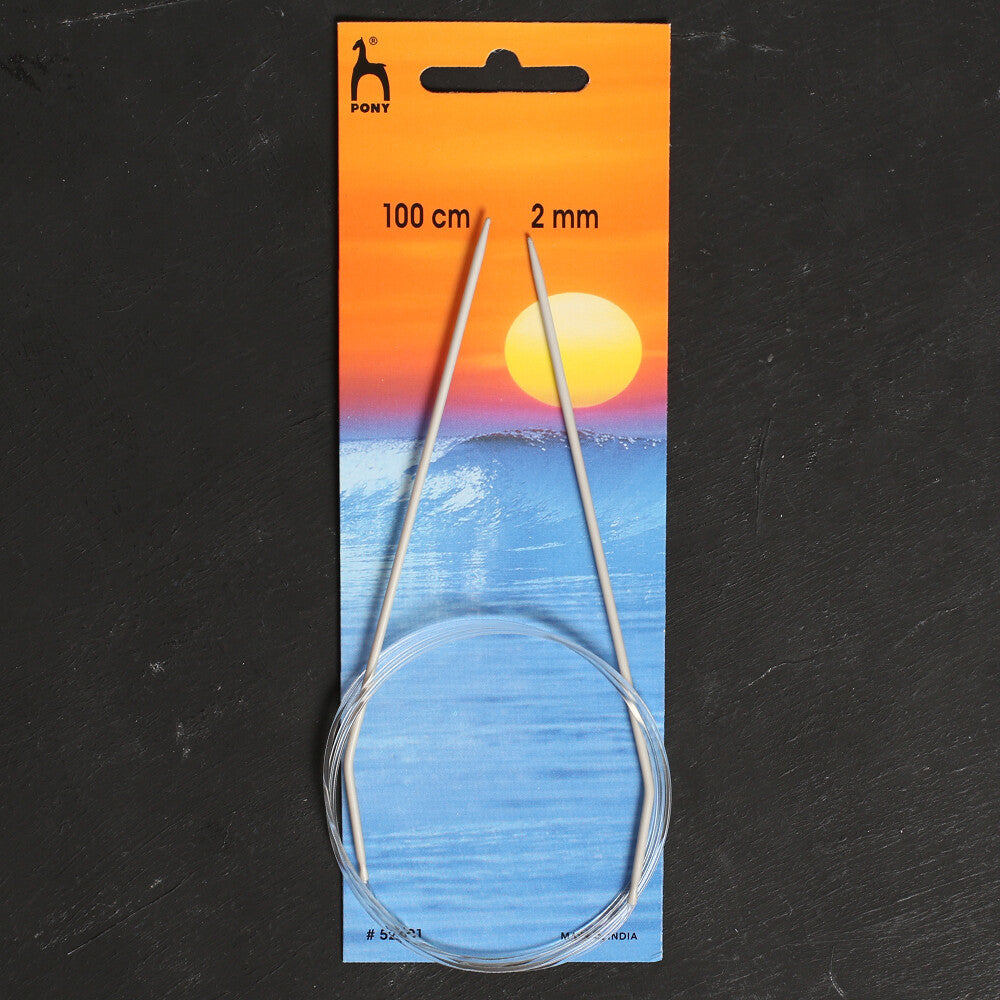 Pony 2 mm 100 cm Alüminyum Misinalı Şiş  - 52601