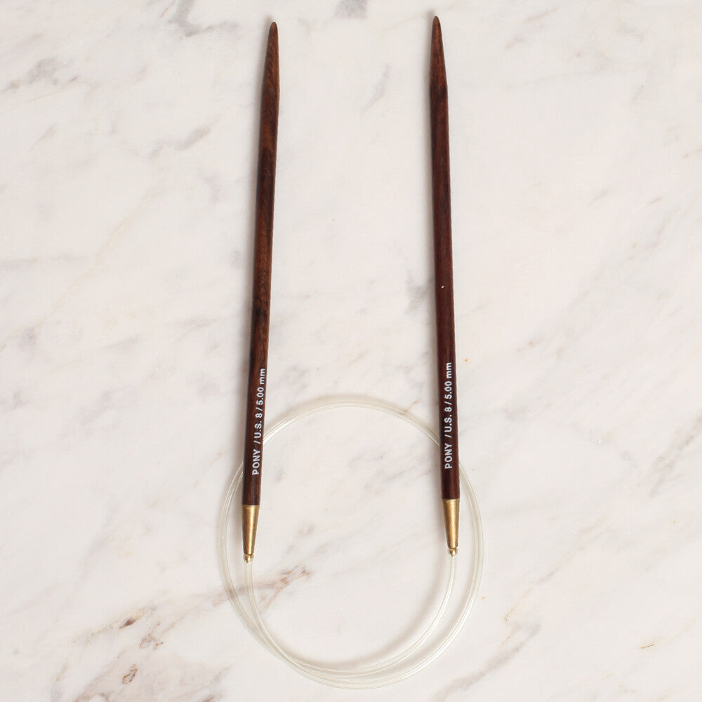 Pony Rosewood 5 mm 60 cm Gül Ağacı Misinalı Şiş - 48811