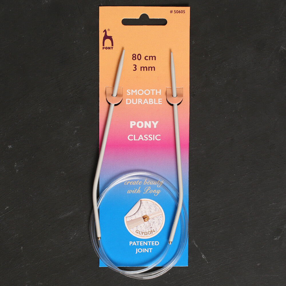 Pony  3 mm 80 cm Glydon Bağlantılı Alüminyum Misinalı Şiş - 50605