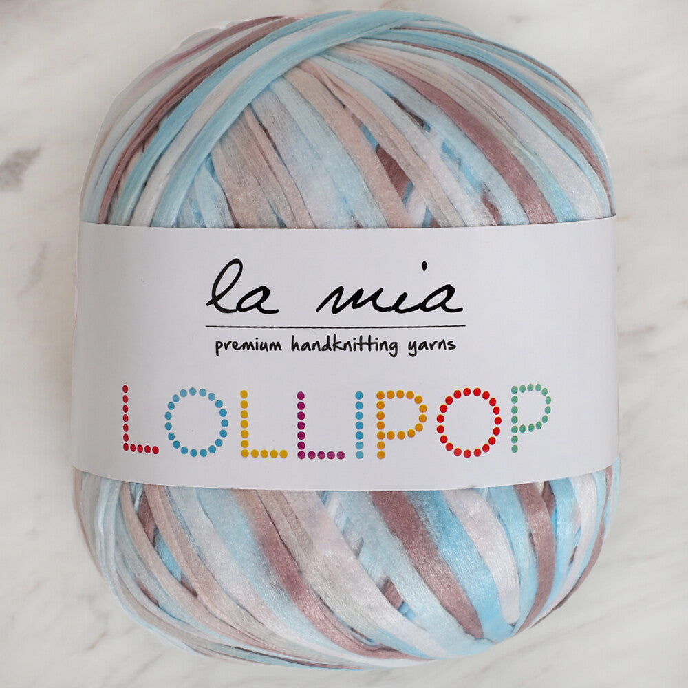 La Mia Lollipop Ebruli Yumuşak Kağıt El Örgü İpliği - LL009