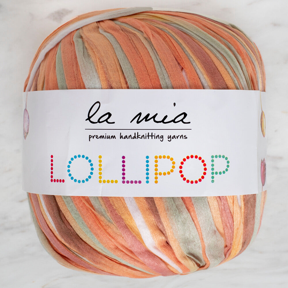 La Mia Lollipop Ebruli Yumuşak Kağıt El Örgü İpliği - LL006