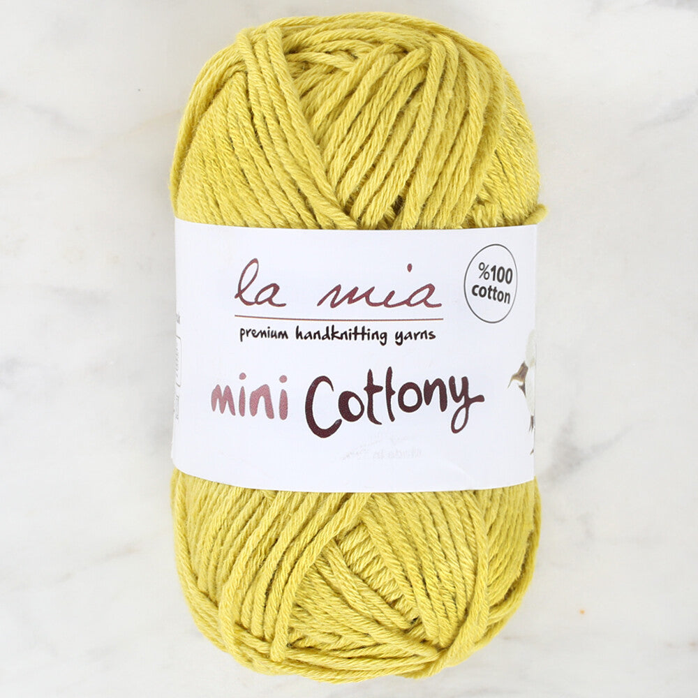 La Mia Mini Cottony 25 gr Hardal Sarısı Bebek El Örgü İpi - L189