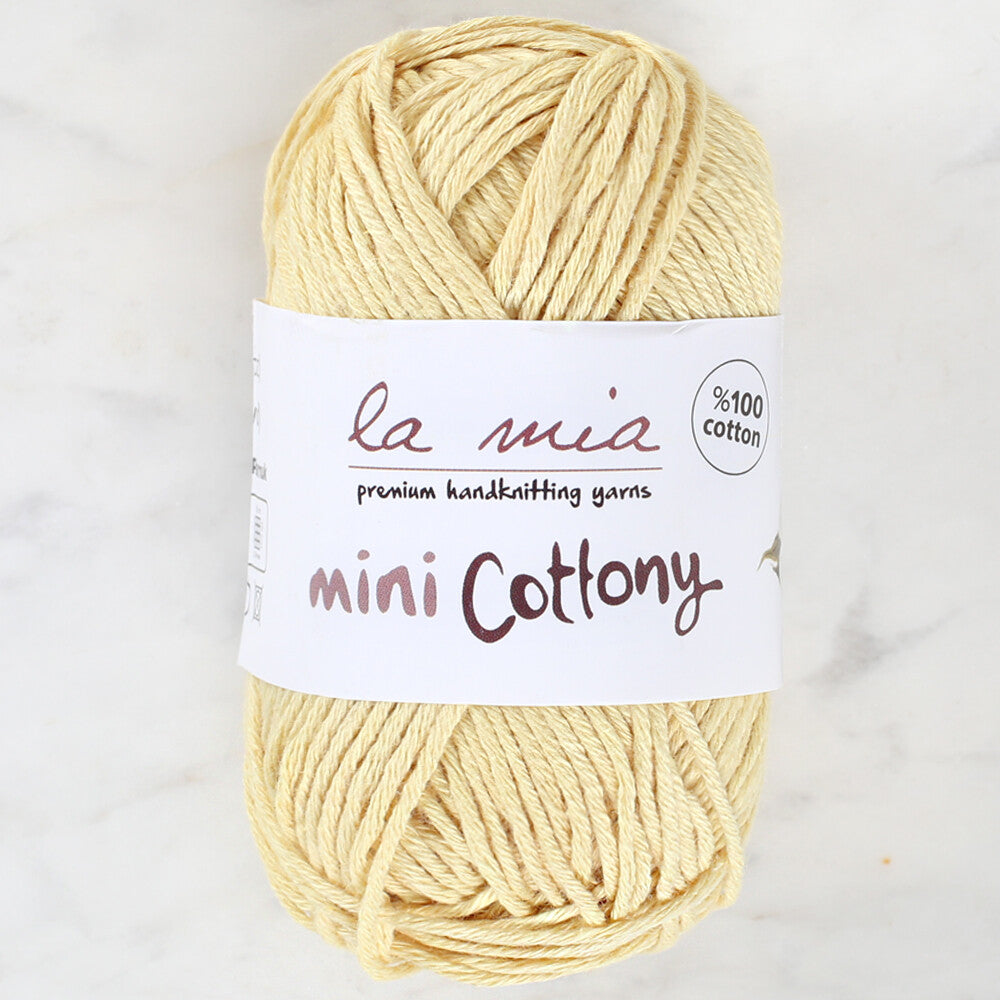 La Mia Mini Cottony 25 gr Sarı Bebek El Örgü İpi - L015