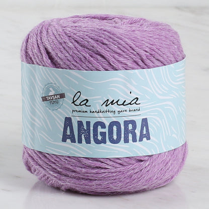 La Mia Angora 50gr Mor El Örgü İpi - L127