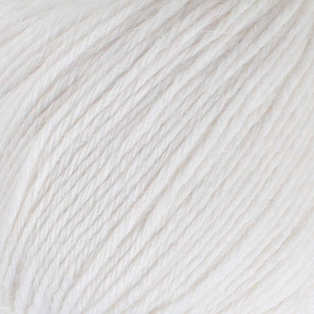 La Mia Angora 50gr Beyaz El Örgü İpi - L001