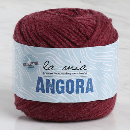 La Mia Angora 50GR Bordo El Örgü İpi - L005