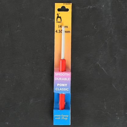 Pony 4.5 mm 14 cm Kırmızı Alüminyum Plastik Saplı Yün Tığ - 46606