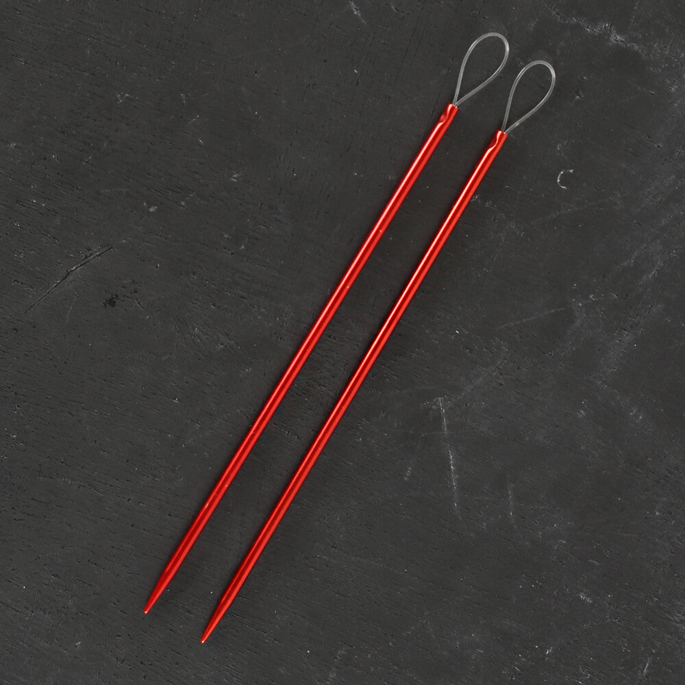 Pony Metal 2'li Uzun Kırmızı Yün İğnesi 14,5cm - 61003