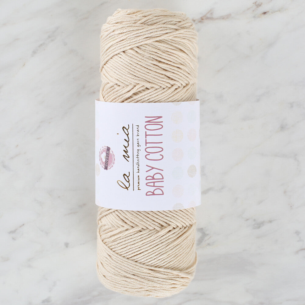La Mia Baby Cotton Krem El Örgü İpi - L002