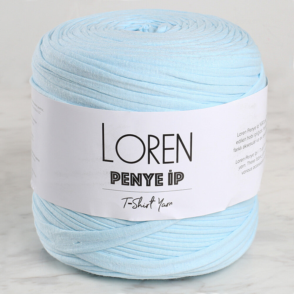 Loren Penye Kumaş El Örgü İpi Bebe Mavi - 16