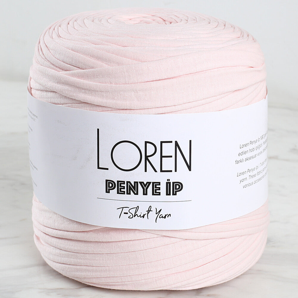 Loren Penye Kumaş El Örgü İpi Açık Pembe - 77