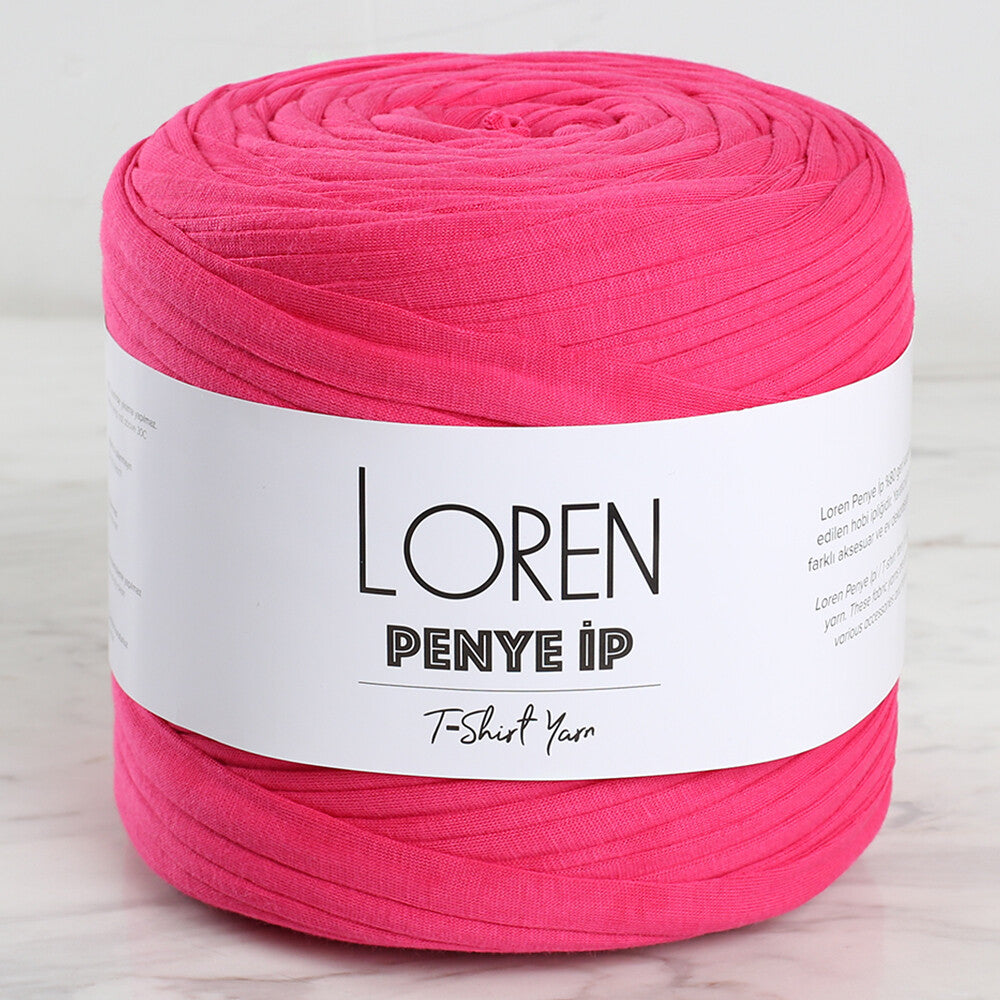 Loren Penye Kumaş El Örgü İpi Fuşya - 148
