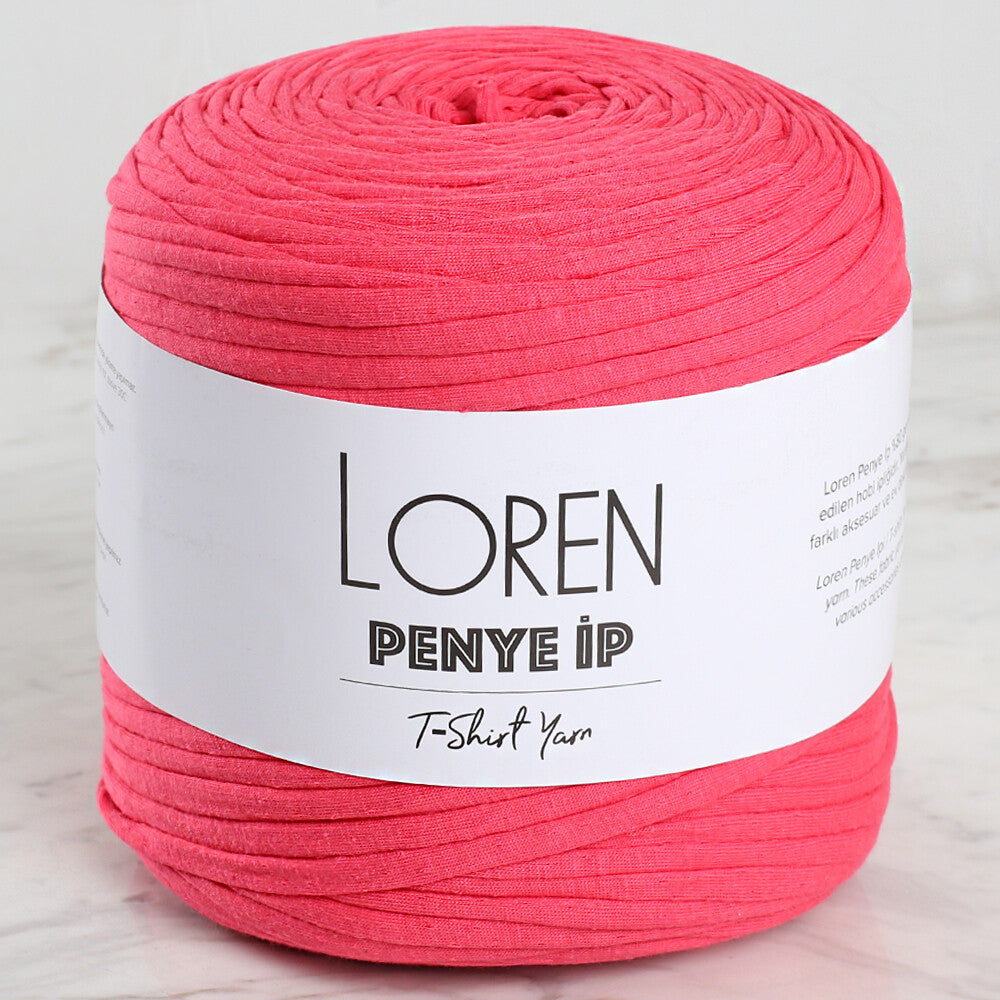Loren Penye Kumaş El Örgü İpi Fuşya- 52