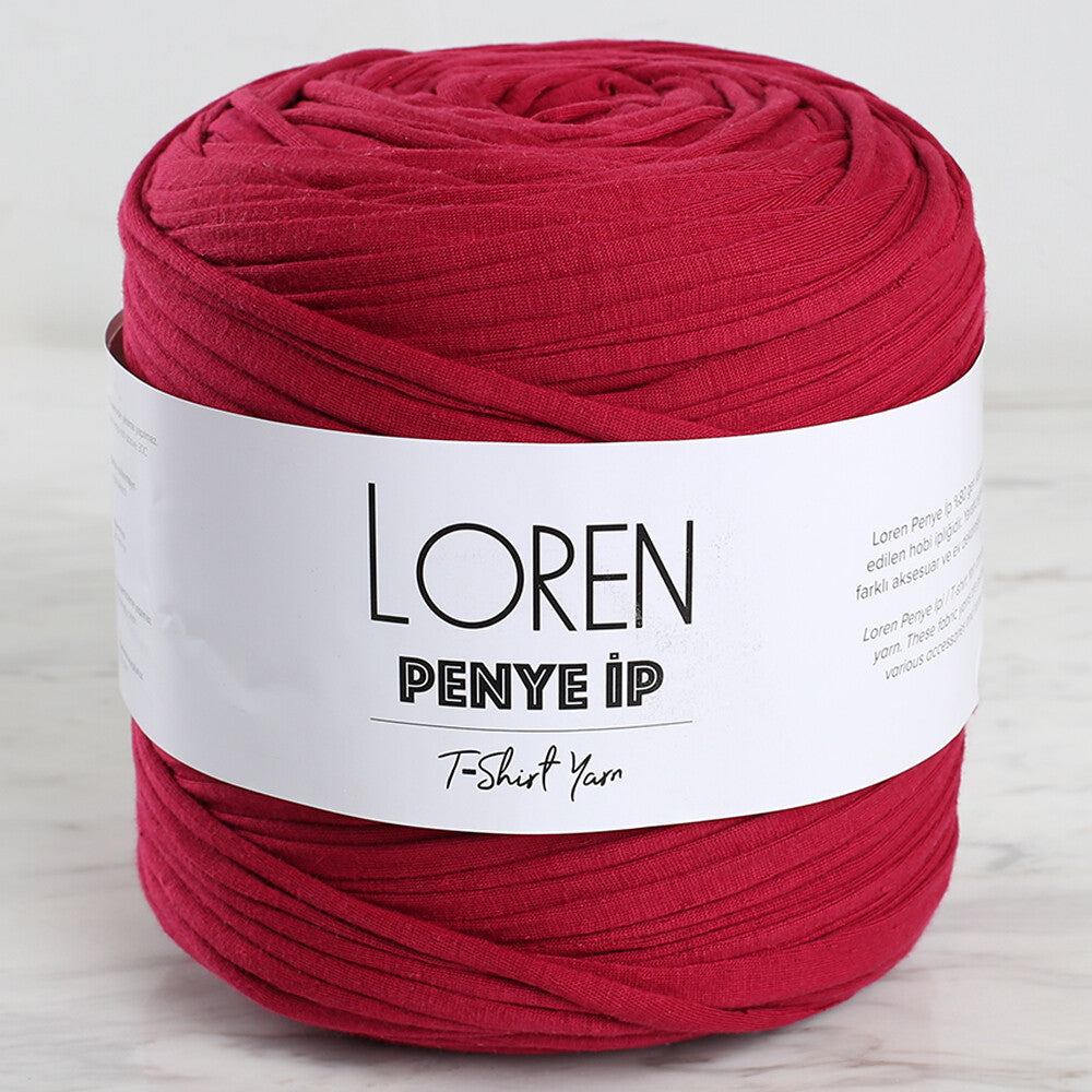 Loren Penye Kumaş El Örgü İpi Bordo - 71