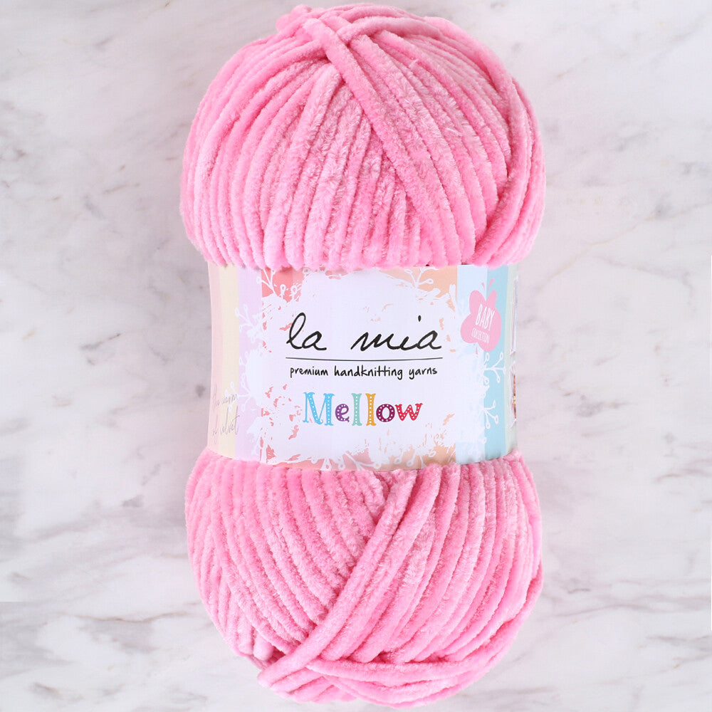 La Mia Mellow Pembe El Örgü İpi - 914